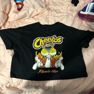 flamin hot cheetos crop t — medium